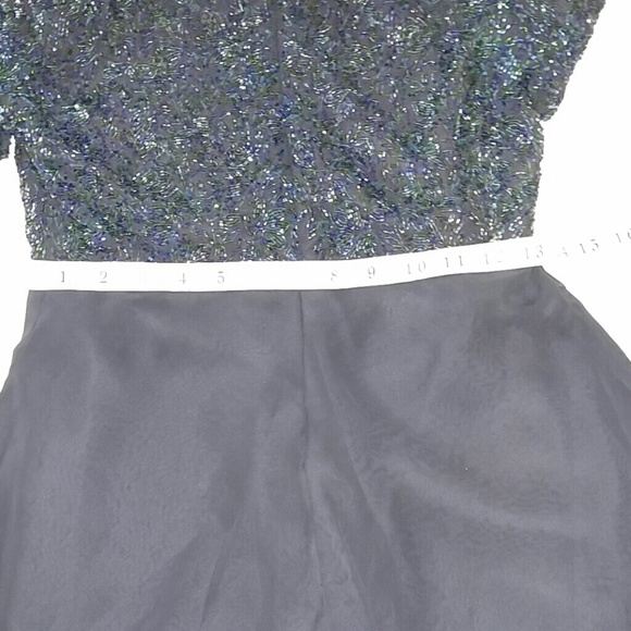 Vintage 80's Scala Beaded Formal Dress S - Picture 6 of 6